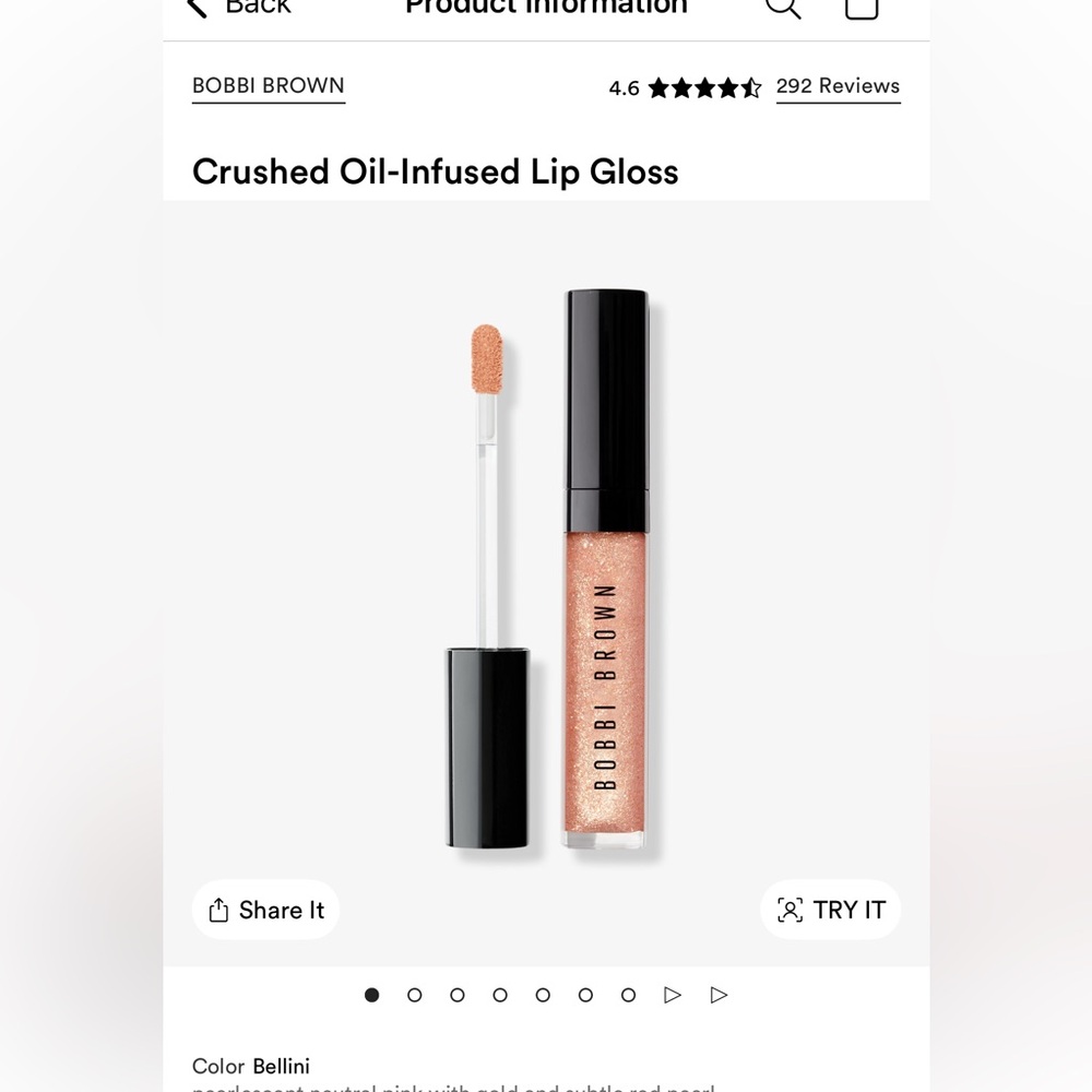 Bobbi Brown Shimmering Beige Lip Gloss